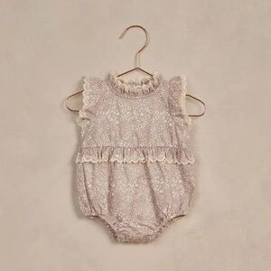 Floral Ruffle Baby Romper